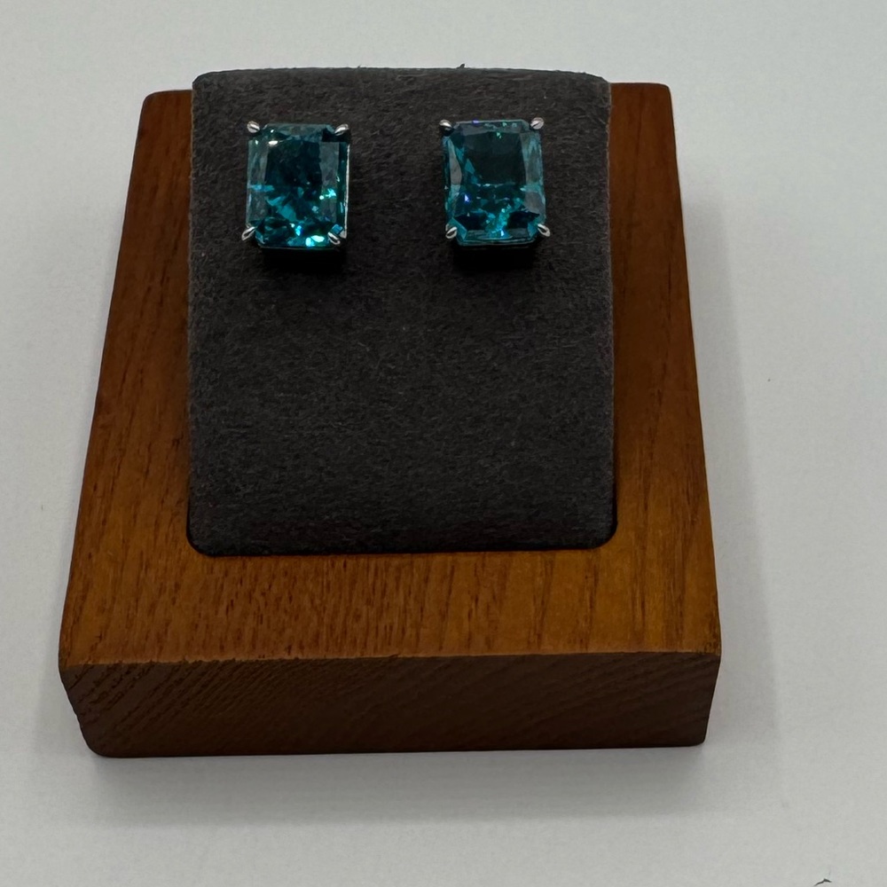 🚨FINAL PRICE🚨3.5ct Blue Pariba Earrings - Picture 6 of 6